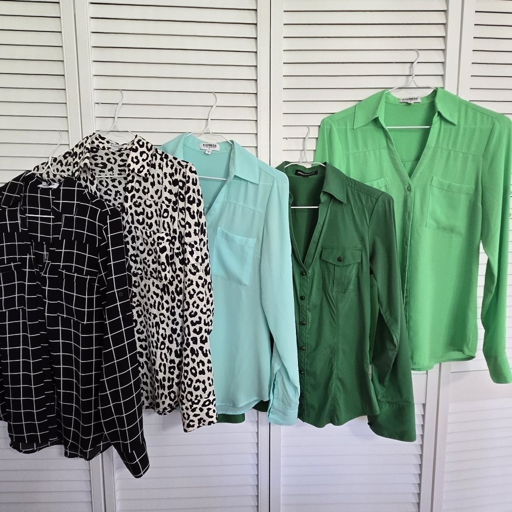 Express Button Down Blouses Xs - image 1